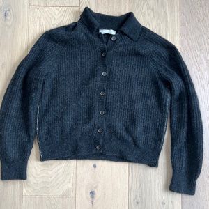 Everlane Black Button-Up Cardigan